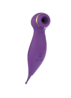 Oiseau du Paradis - Vibromasseur 2 en 1 avec vibration clitoridienne par membrane et embout stimulateur violet - CR-820PUR